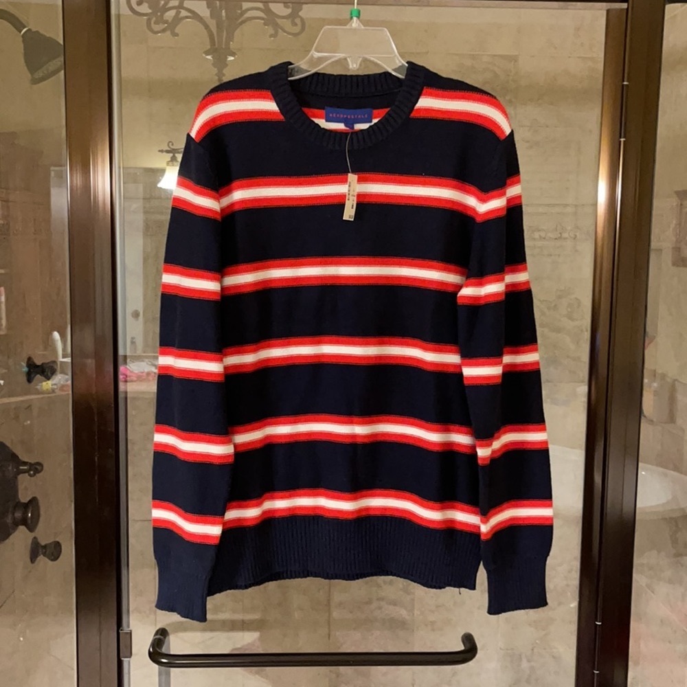 Men’s’ Aeropostale striped sweater, size L